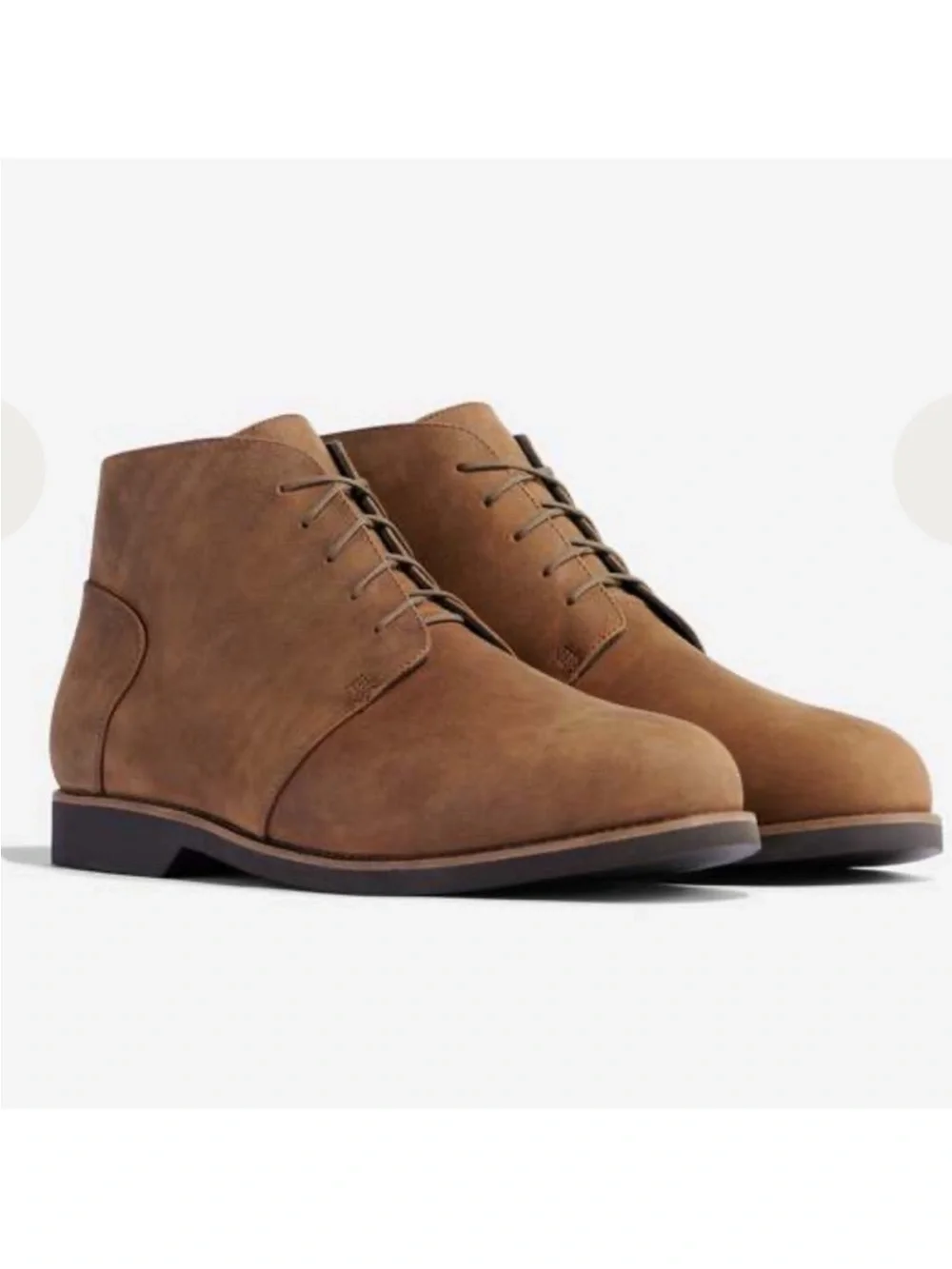 Nisolo Day Tripper Leather Chukka Boots Tobacco Size 11.5 NEW